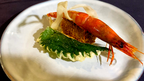 Croqueta de pinchos al anafre con gamba roja, la tapa perfecta del Restaurante &Iacute;taca a concurso