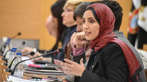  Fatima Hamed, en un Pleno anterior./archivo 