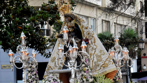 La Virgen de &Aacute;frica durante su salida procesional del pasado a&ntilde;o/ Archivo