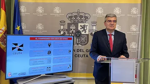 El Delegado del Gobierno durante la presentaci&oacute;n de las pol&iacute;ticas del Gobierno de Espa&ntilde;a