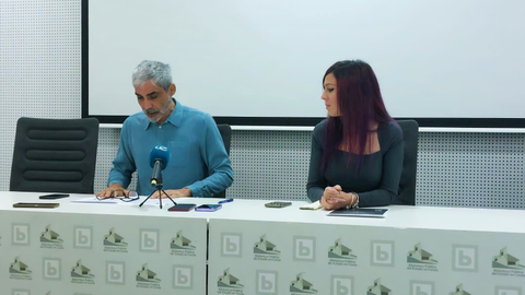 Francisco Chamizo y Pilar Castro, durante la presentaci&oacute;n / Foto: &Aacute;frica Gonz&aacute;lez