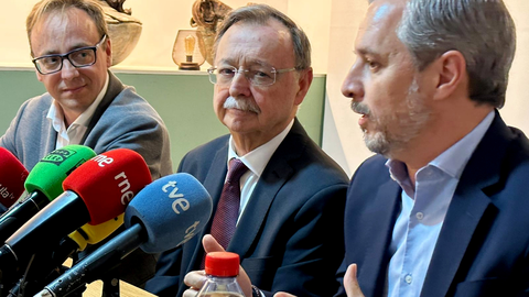 Bravo, durante una intervenci&oacute;n ante los medios en la campa&ntilde;a electoral de las pasadas auton&oacute;micas/ Foto: Archivo