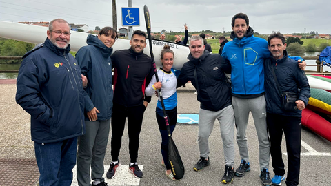 Isa Contreras en el selectivo de Asturias