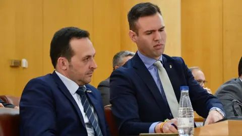  Redondo y Verdejo, durante el transcurso de una sesi&oacute;n plenaria / Alejandro Castillo 