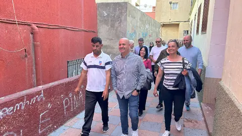 Momento del recorrido del PSOE por el Pr&iacute;ncipe Alfonso/ Foto: PSOE