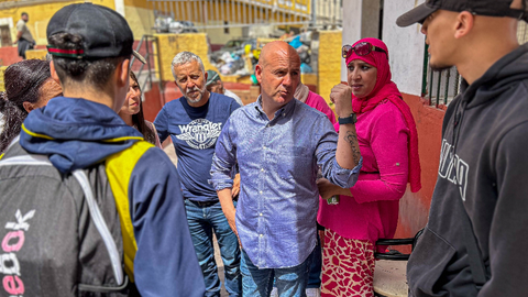 El PSOE durante su visita a la barriada del Pr&iacute;ncipe / PSOE