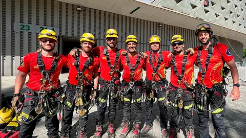 El Equipo de Bomberos de Ceuta en el Great Rescue Day de Sevilla