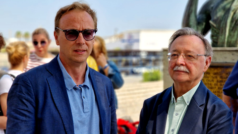 Juan Vivas y Guillermo Mart&iacute;nez, presidente y secretario general del PP de Ceuta / Archivo