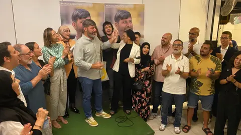  Mustafa emocionado al terminar su alocuci&oacute;n. 