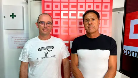 Juan Jos&eacute; Regato y Jos&eacute; Antonio L&oacute;pez, de CCOO / Daniel Hern&aacute;ndez