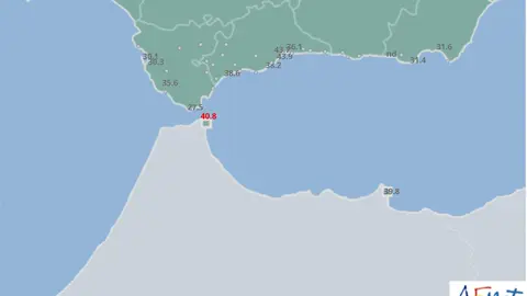 Ola de Calor: Ceuta ha superado los 40'8 grados a las 15.50 de esta tarde / AEMET