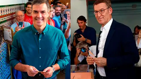 Voto de los candidatos a la Presidencia del Gobierno