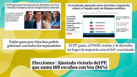  Las principales cabeceas nacionales no descartan una repetici&oacute;n electoral dentro de seis meses 