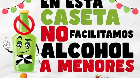Cartel distribuido en las casetas de la Feria