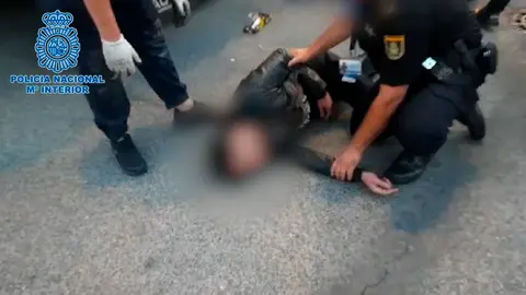 Inmigrantes rescatados en Algeciras