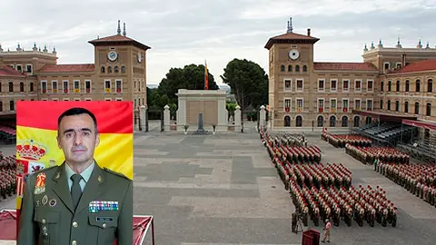 Manuel L&oacute;pez, director de la Academia General Militar de Zaragoza