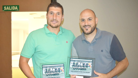 Jaime Morales junto a Antonio Prieto en la pasada Gala del Entrenador