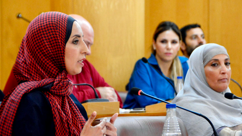 Las diputadas del MDyC durante una sesi&oacute;n plenaria / Archivo