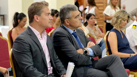 El presidente de la C&aacute;mara de Comercio y el delegado del Gobierno durante las jornadas de este mi&eacute;rcoles / Daniel Hern&aacute;ndez