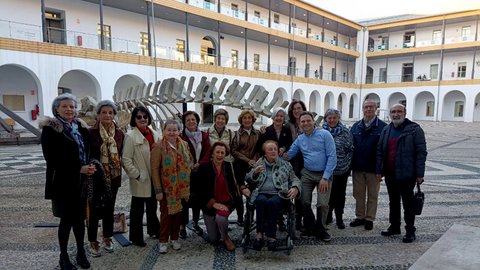 Un grupo de alumnos del Aula Permanente de Mayores 