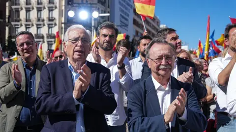 Juan Vivas, junto a su hom&oacute;logo melillense, Juan Jos&eacute; Imbroda en un acto del PP / Archivo