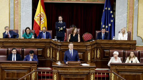 N&uacute;&ntilde;ez Feij&oacute;o durante su intervenci&oacute;n de este martes / Congreso.es