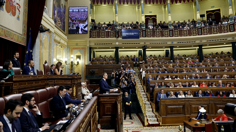 N&uacute;&ntilde;ez Feij&oacute;o durante su intervenci&oacute;n de este martes en el Congreso / Congreso.es