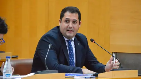  Ram&iacute;rez durante su defensa de la propuesta del Gobierno para crear una Comisi&oacute;n de Estudio que decida el futuro modelo de gesti&oacute;n de la limpieza viaria./ Alejandro Castillo 