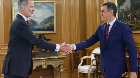 Felipe VI, con Pedro S&aacute;nchez en Zarzuela/Archivo