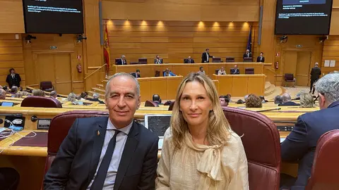 Abdelhakim Abdeselam y Cristina D&iacute;az, senadores por Ceuta/ Archivo