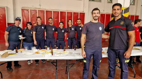 El equipo de Sevilla en las I Jornadas de Rescate en Ceuta organizadas por los bomberos caballas / Laura Ortiz