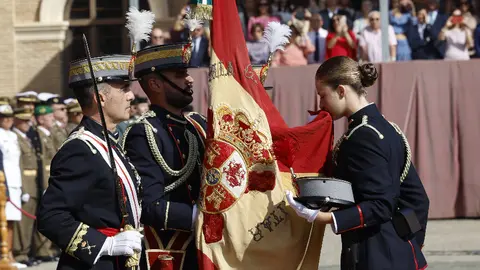 Momento de la Jura de Bandera de la Princesa de Asturias/ Casa Real