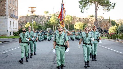 La Legi&oacute;n ultima los detalles antes de participar en el desfile de la Fiesta Nacional 