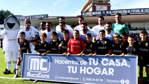 Once de la AD Ceuta FC ante el CD Castell&oacute;n en el Murube 