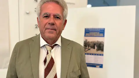 Jos&eacute; Antonio Pleguezuelos, antes de su intervenci&oacute;n en las jornadas/ Dani Hern&aacute;ndez