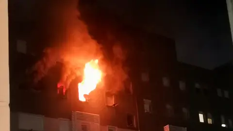 Incendio en la Gran V&iacute;a