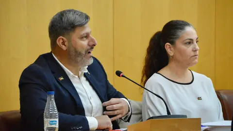  Los diputados de Ceuta Ya! durante la sesi&oacute;n plenaria 