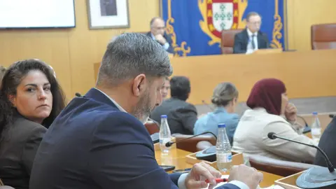  Los diputados de Ceuta Ya! durante la sesi&oacute;n plenaria 