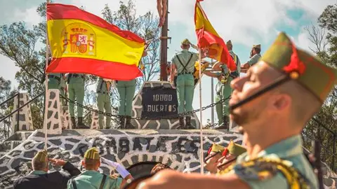 Acuartelamiento de Garc&iacute;a Aldave, durante un s&aacute;bado legionario/ Archivo