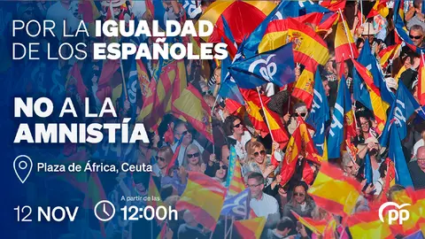 Manifestaci&oacute;n contra la Amnistia convocada por el PP