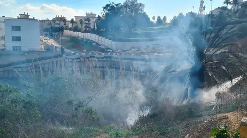 Incendio en la vaguada / Rafa B&aacute;ez