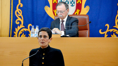 La consejera de Hacienda y el presidente de la Ciudad durante el debate de este mi&eacute;rcoles / Alejandro Castillo