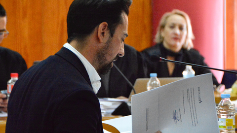 Antonio L&oacute;pez durante su declaraci&oacute;n de este jueves / Alejandro Castillo