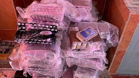 Droga aprehendida por la Guardia Civil en el Puerto