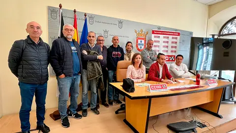 Rueda de prensa de CCOO / Daniel Hern&aacute;nez