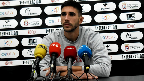 Redru, jugador de la AD Ceuta FC (