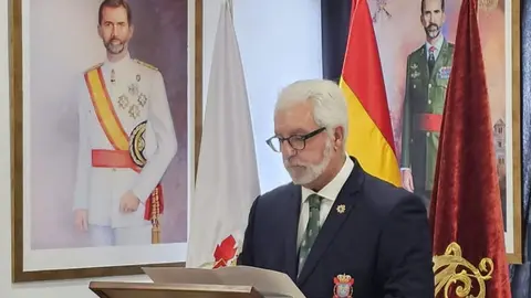 Juan  Jos&eacute; Mart&iacute;n, pregonero de la Semana Santa de Ceuta/ Foto: Hermandad Monarquica Nacional