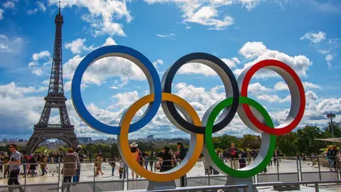 Los anillos ol&iacute;mpicos, en Par&iacute;s