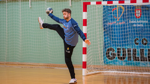 Gonzalo P&eacute;rez de Vargas, portero de la Selecci&oacute;n Espa&ntilde;ola de Balonmano