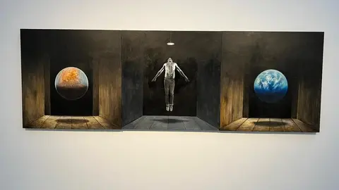 Visita de Pepe Barroso a su muestra Retrospectiva / Daniel Hern&aacute;ndez